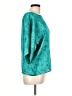 MICHAEL Michael Kors 100% Polyester Teal 3/4 Sleeve Blouse Size L - photo 4