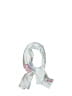 Unbranded Floral White Scarf One size - photo 1