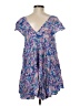 Matilda Jane 100% Rayon Blue Short Sleeve Blouse Size M - photo 2