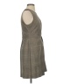MNG Plaid Gray Casual Dress Size 4 - photo 4