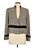 St. John Chevron-herringbone Gray Blazer Size 6 - photo 1