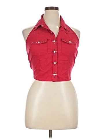 Route 66 Sleeveless Button-Down Shirt (view 1)