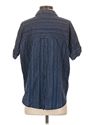 Madewell Courier Button-Back Shirt in Cecile Stripe (view 2)