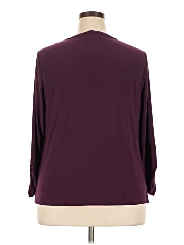 Roz & Ali Long Sleeve Blouse (view 2)