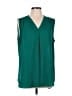 Kenar 100% Polyester Green Sleeveless Blouse Size L - photo 1