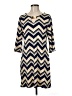 Tacera Chevron-herringbone Blue Casual Dress Size M - photo 1