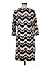 Tacera Chevron-herringbone Blue Casual Dress Size M - photo 2
