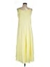 Vince. 100% Polyester Solid Yellow Casual Dress Size L - photo 1