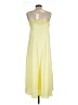 Vince. 100% Polyester Solid Yellow Casual Dress Size L - photo 2