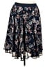Torrid 100% Polyester Floral Blue Casual Skirt Size 2X Plus (2) - photo 1