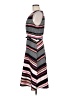 Elle Stripes Gray Casual Dress Size M - photo 5