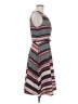 Elle Stripes Gray Casual Dress Size M - photo 4