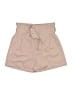 Charlotte Russe Solid Tan Khaki Shorts Size L - photo 1