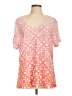 JM Collection Pink Short Sleeve T-Shirt Size XL - photo 1