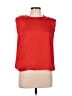 TCEC 100% Polyester Red Sleeveless Blouse Size L - photo 1