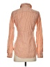 Theory Stripes Orange Long Sleeve Button-Down Shirt Size S - photo 2