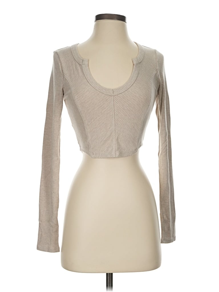 Pre-owned Garage Long Sleeve T-shirt In Tan