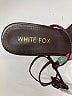 White Fox Black Sandals Size 5 - photo 3