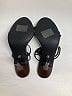 White Fox Black Sandals Size 5 - photo 5