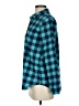 Vineyard Vines Performance 100% Polyester Checkered-gingham Teal Long Sleeve Blouse Size 4 - photo 5