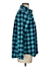 Vineyard Vines Performance 100% Polyester Checkered-gingham Teal Long Sleeve Blouse Size 4 - photo 4