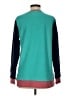 Lands' End Color Block Teal Sweatshirt Size S - photo 2
