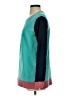 Lands' End Color Block Teal Sweatshirt Size S - photo 5