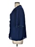 Current Air 100% Polyester Blue Short Sleeve Blouse Size L - photo 5