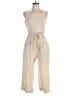 DKNY Stripes Ivory Jumpsuit Size L - photo 1