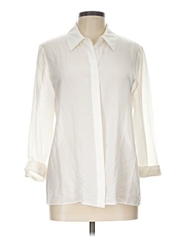 Alice + Olivia 3/4 Sleeve Silk Top (view 1)
