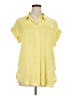 Vince Camuto 100% Polyester Yellow Short Sleeve Blouse Size 1X - photo 1