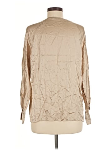Vince. Long Sleeve Silk Top (view 2)