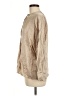 Vince. 100% Silk Metallic Tan Long Sleeve Silk Top Size M - photo 5