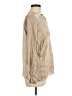 Vince. 100% Silk Metallic Tan Long Sleeve Silk Top Size M - photo 4
