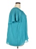 T Tahari 100% Polyester Teal Short Sleeve Blouse Size 2X - photo 4