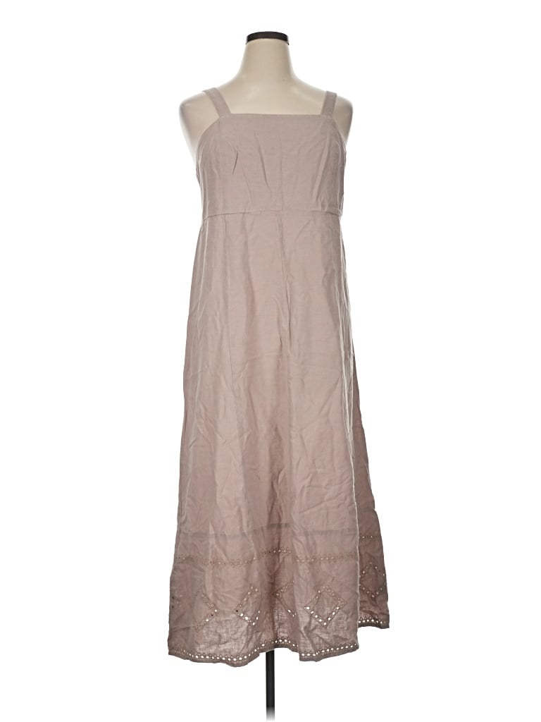 Pre-owned A.n.a. A New Approach Casual Dress In Tan