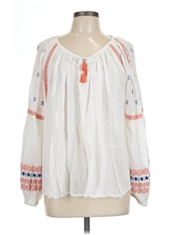 Caslon Long Sleeve Blouse (view 1)