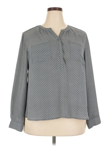 Roz & Ali Long Sleeve Blouse (view 1)