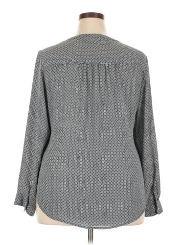 Roz & Ali Long Sleeve Blouse (view 2)