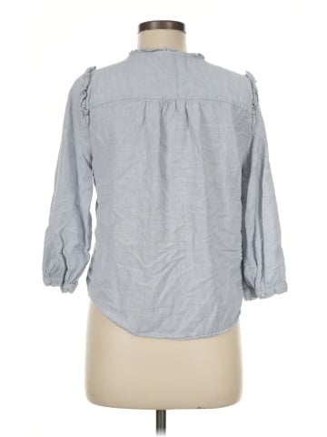 LC Lauren Conrad 3/4 Sleeve Button-Down Shirt (view 2)