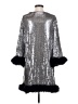 Trina Turk Silver Cocktail Dress Size S - photo 2