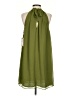 Halogen 100% Polyester Solid Green Casual Dress Size S - photo 2