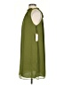 Halogen 100% Polyester Solid Green Casual Dress Size S - photo 5