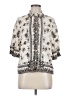 Max Studio Ivory Short Sleeve Blouse Size M - photo 1