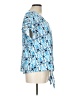 Cure Blue Short Sleeve Blouse Size L - photo 4