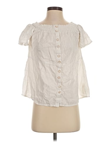 By Anthropologie Short Sleeve Blouse (view 1)