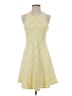 Mi ami 100% Polyester Chevron-herringbone Yellow Casual Dress Size S - photo 1