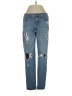 Just Black Graphic Blue Jeans Size 26 waist - photo 1