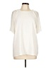 Ann Taylor 100% Polyester Ivory Short Sleeve Blouse Size L - photo 1