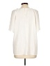 Ann Taylor 100% Polyester Ivory Short Sleeve Blouse Size L - photo 2